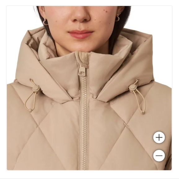 New!! Mondetta Ladies Diamond Quilt Down Parka Jacket Coat Pockets Size XXL NWT! - Picture 3 of 8